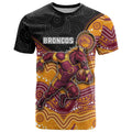 Custom Broncos T Shirt Horse Mascot With Aboriginal Indigenous