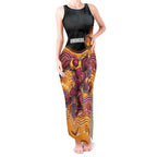 Custom Broncos Tank Maxi Dress Horse Mascot With Aboriginal Indigenous