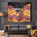 Custom Broncos Tapestry Horse Mascot With Aboriginal Indigenous
