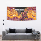 Custom Broncos Tapestry Horse Mascot With Aboriginal Indigenous