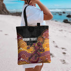 Custom Broncos Tote Bag Horse Mascot With Aboriginal Indigenous