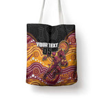 Custom Broncos Tote Bag Horse Mascot With Aboriginal Indigenous