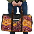 Custom Broncos Travel Bag Horse Mascot With Aboriginal Indigenous