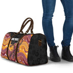 Custom Broncos Travel Bag Horse Mascot With Aboriginal Indigenous