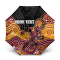 Custom Broncos Umbrella Horse Mascot With Aboriginal Indigenous