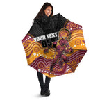 Custom Broncos Umbrella Horse Mascot With Aboriginal Indigenous