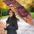 Custom Broncos Umbrella Horse Mascot With Aboriginal Indigenous