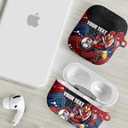 Custom Roosters AirPods Case Chicken Mascot With Aboriginal Indigenous