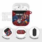 Custom Roosters AirPods Case Chicken Mascot With Aboriginal Indigenous