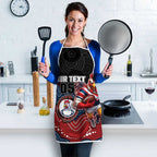 Custom Roosters Apron Chicken Mascot With Aboriginal Indigenous