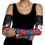 Custom Roosters Arm Sleeves Chicken Mascot With Aboriginal Indigenous