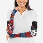 Custom Roosters Arm Sleeves Chicken Mascot With Aboriginal Indigenous