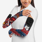 Custom Roosters Arm Sleeves Chicken Mascot With Aboriginal Indigenous