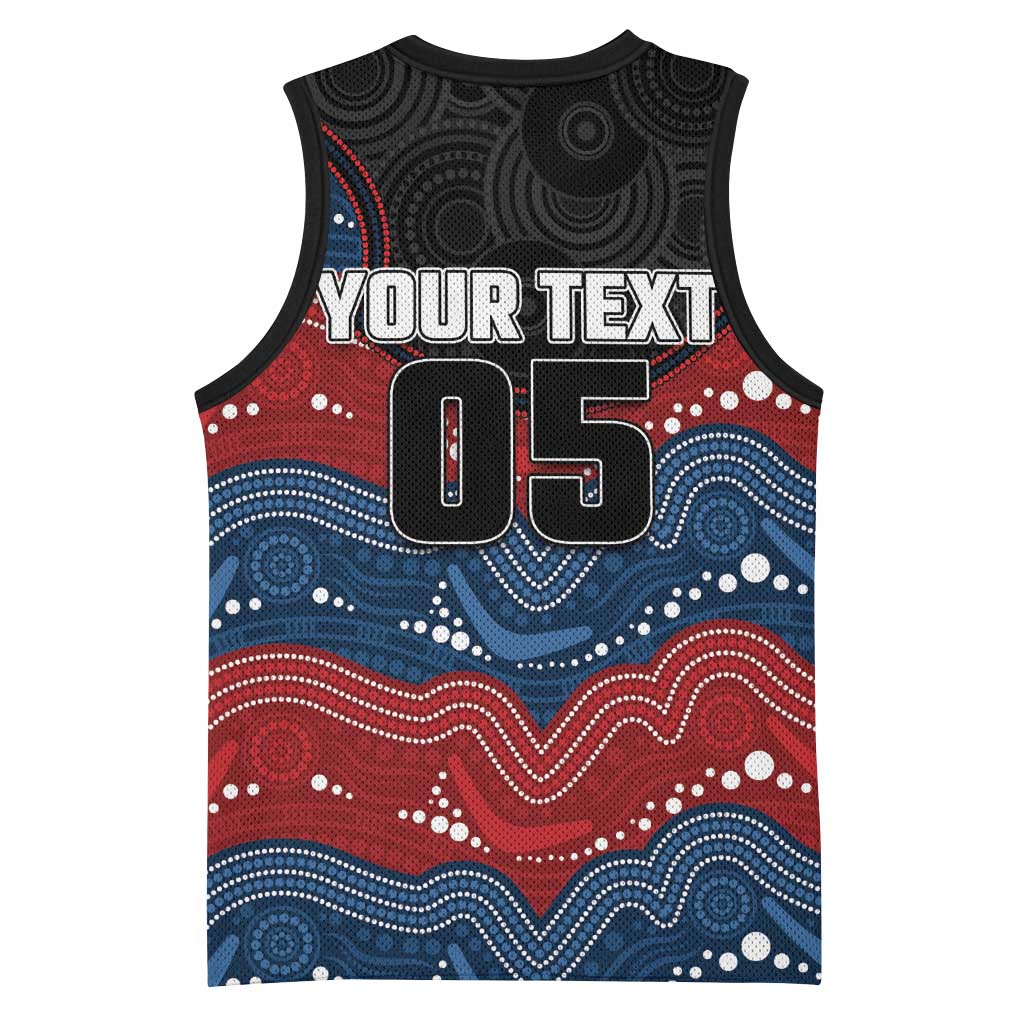 Custom Roosters Basketball Jersey Chicken Mascot With Aboriginal Indigenous