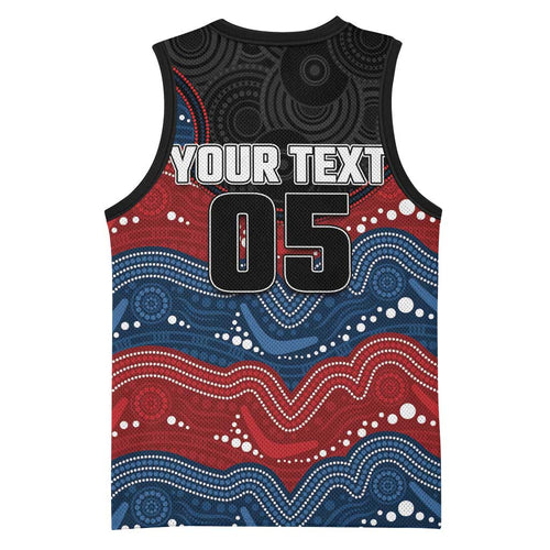 Custom Roosters Basketball Jersey Chicken Mascot With Aboriginal Indigenous