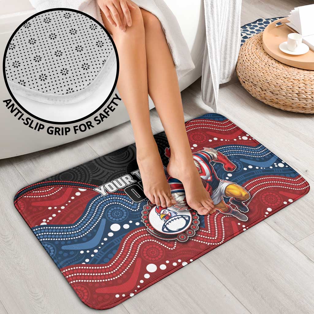 Custom Roosters Bathroom Set Chicken Mascot With Aboriginal Indigenous
