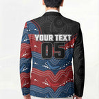 Custom Roosters Blazer Chicken Mascot With Aboriginal Indigenous