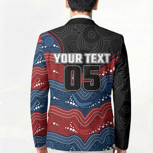 Custom Roosters Blazer Chicken Mascot With Aboriginal Indigenous