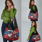 Custom Roosters Grocery Bag Chicken Mascot With Aboriginal Indigenous