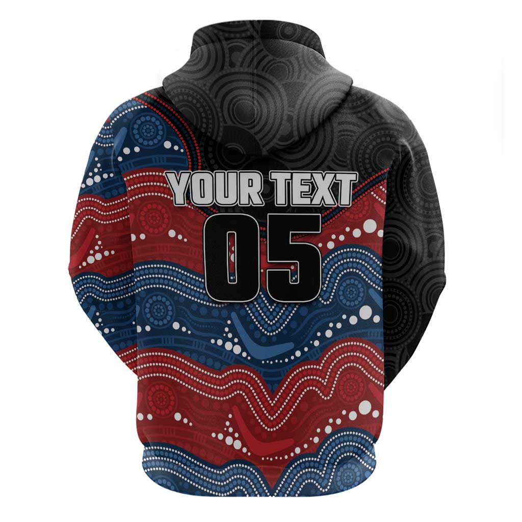 Custom Roosters Hoodie Chicken Mascot With Aboriginal Indigenous