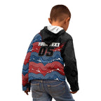 Custom Roosters Kid Hoodie Chicken Mascot With Aboriginal Indigenous