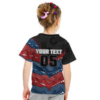 Custom Roosters Kid T Shirt Chicken Mascot With Aboriginal Indigenous