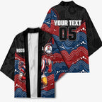 Custom Roosters Kimono Chicken Mascot With Aboriginal Indigenous