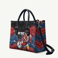 Custom Roosters Leather Bag Chicken Mascot With Aboriginal Indigenous