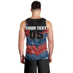 Custom Roosters Men Tank Top Chicken Mascot With Aboriginal Indigenous