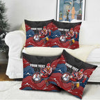Custom Roosters Pillow Cover Chicken Mascot With Aboriginal Indigenous