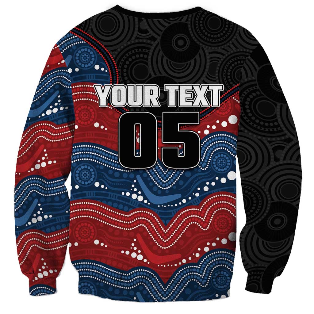 Custom Roosters Sweatshirt Chicken Mascot With Aboriginal Indigenous