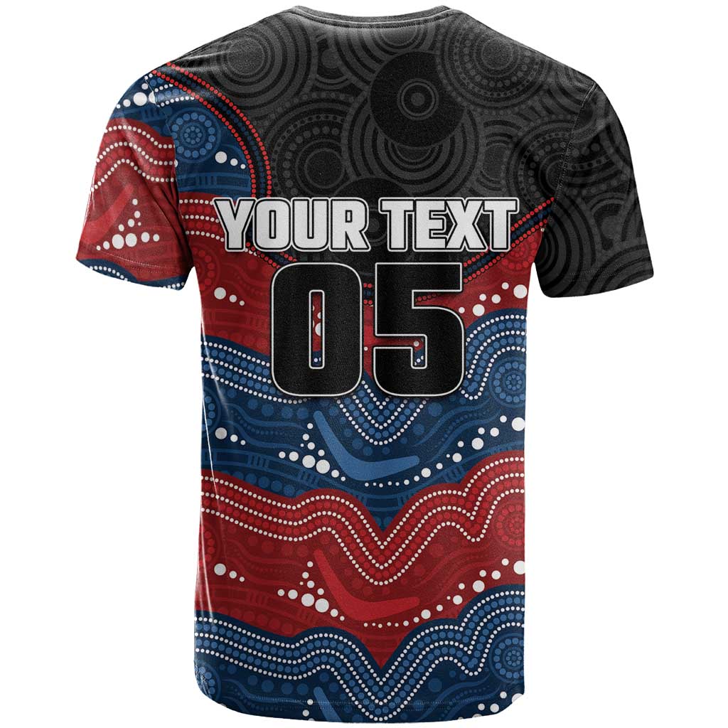 Custom Roosters T Shirt Chicken Mascot With Aboriginal Indigenous