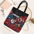 Custom Roosters Tote Bag Chicken Mascot With Aboriginal Indigenous