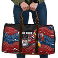 Custom Roosters Travel Bag Chicken Mascot With Aboriginal Indigenous
