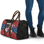 Custom Roosters Travel Bag Chicken Mascot With Aboriginal Indigenous