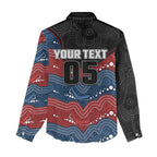 Custom Roosters Women Casual Shirt Chicken Mascot With Aboriginal Indigenous