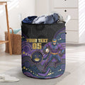 Custom Storm Laundry Basket Warrior Mascot With Aboriginal Indigenous