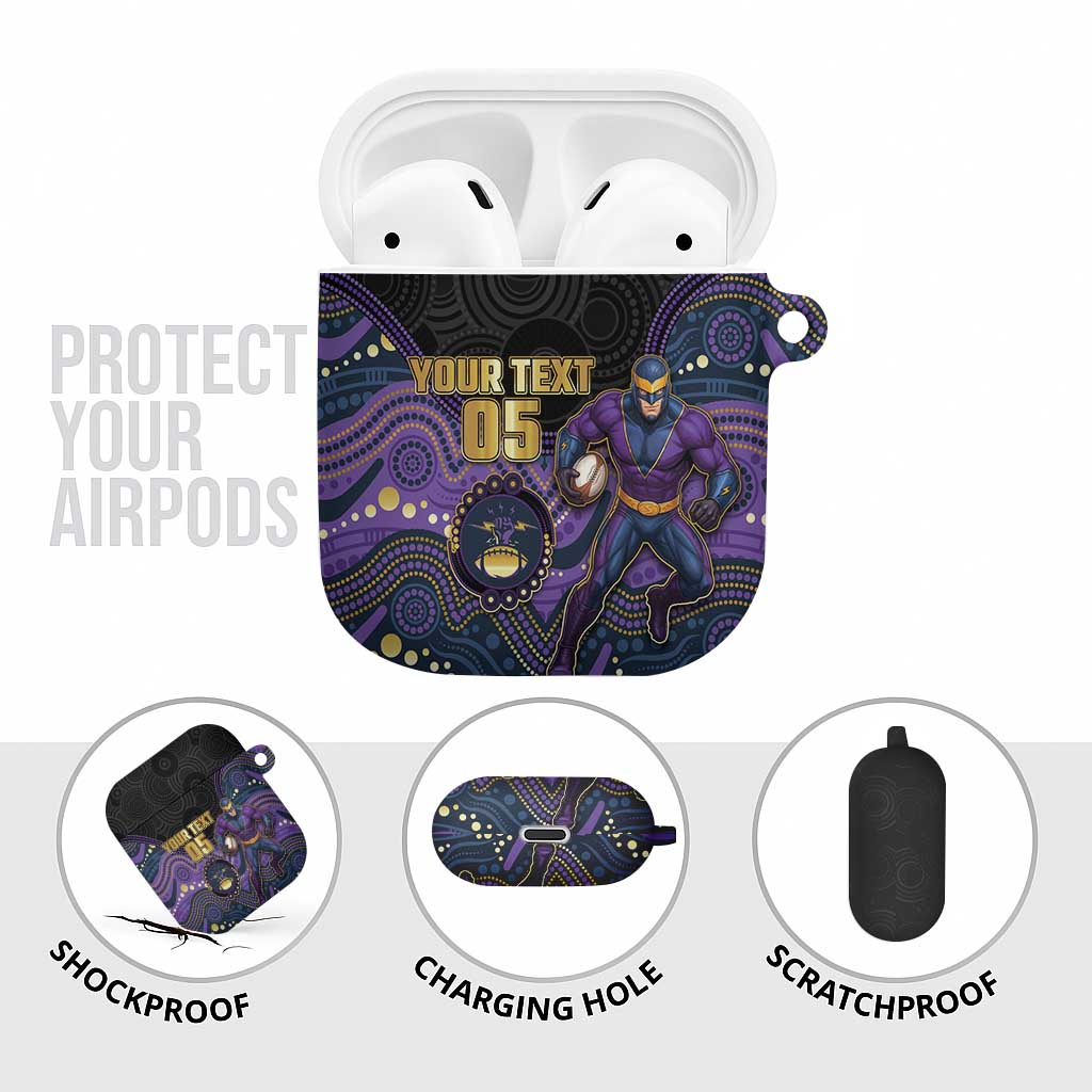 Custom Storm AirPods Case Warrior Mascot With Aboriginal Indigenous