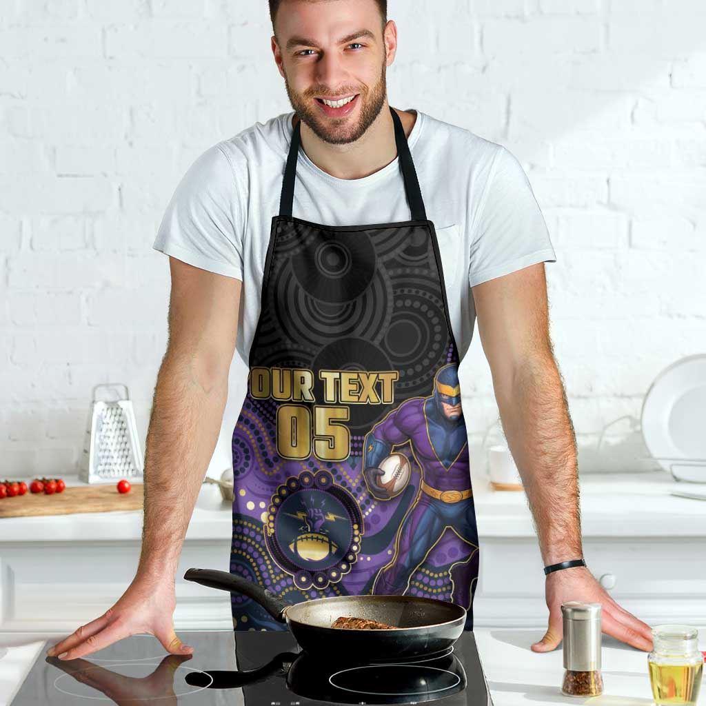 Custom Storm Apron Warrior Mascot With Aboriginal Indigenous