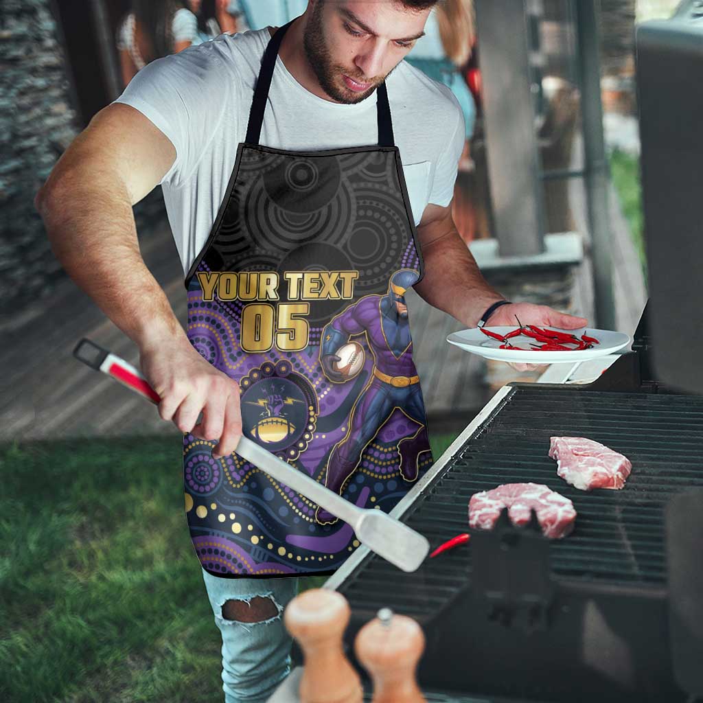 Custom Storm Apron Warrior Mascot With Aboriginal Indigenous