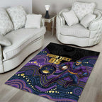 Custom Storm Area Rug Warrior Mascot With Aboriginal Indigenous