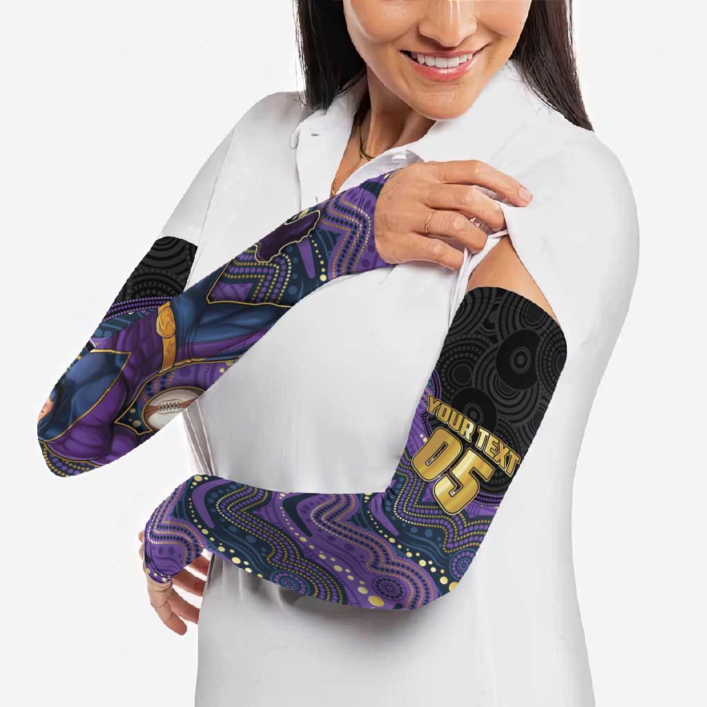 Custom Storm Arm Sleeves Warrior Mascot With Aboriginal Indigenous