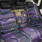 Custom Storm Back Car Seat Cover Warrior Mascot With Aboriginal Indigenous