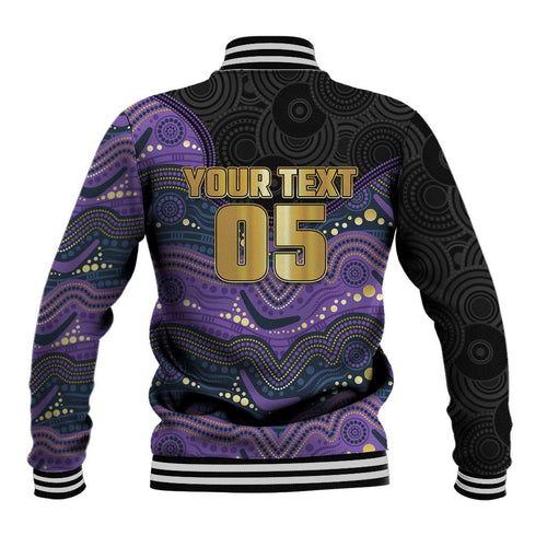 Custom Storm Baseball Jacket Warrior Mascot With Aboriginal Indigenous