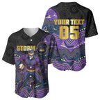 Custom Storm Baseball Jersey Warrior Mascot With Aboriginal Indigenous