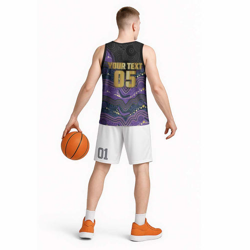Custom Storm Basketball Jersey Warrior Mascot With Aboriginal Indigenous