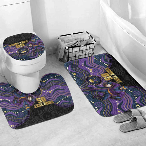 Custom Storm Bathroom Set Warrior Mascot With Aboriginal Indigenous