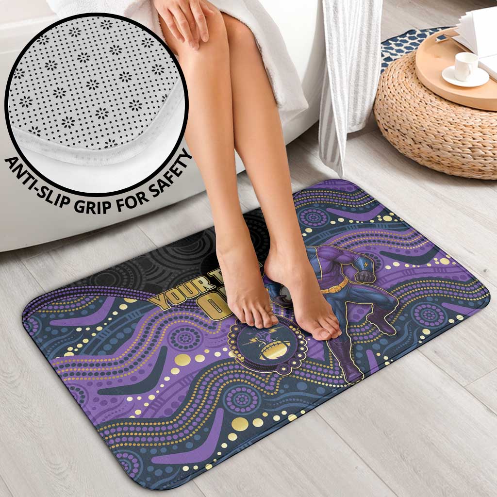 Custom Storm Bathroom Set Warrior Mascot With Aboriginal Indigenous