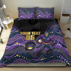 Custom Storm Bedding Set Warrior Mascot With Aboriginal Indigenous