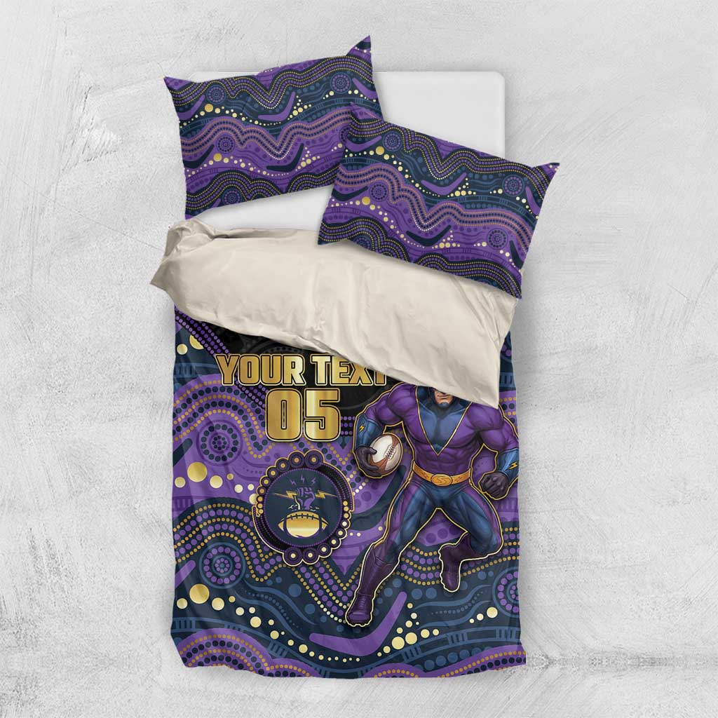 Custom Storm Bedding Set Warrior Mascot With Aboriginal Indigenous